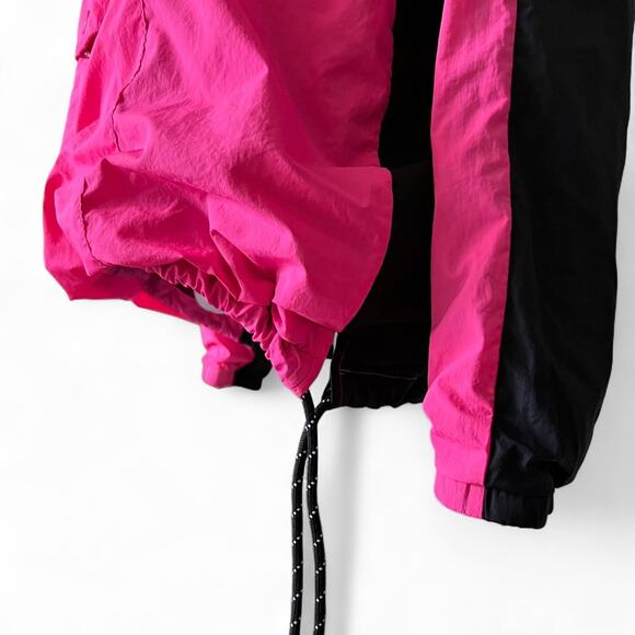Vintage Victoria’s Secret PINK Windbreaker Jacket — Neon Pink Y2K Cozy (M) - Picture 5 of 7